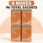 Teavana Ginger Peach Green Tea 24 Sachets Each 4 Boxes 96 Total