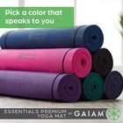Yoga Mat 1 4  Thick Non-slip 72x24 With Carrier Strap