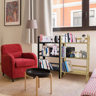 3-shelf Folding Student Bookcase  20 75  Wide -espresso Bedroom Bookcases Wood