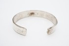 Vintage Native American Navajo Sterling Silver 14k Cuff Bracelet 6 5 
