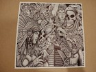 Aztec Mayan Warrior Tattoo Flash Sheet With Skull Eagle Black And White Art