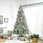 Snow Flocked Artificial Christmas Tree 9   Holiday Decoration  Green