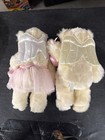 Vintage Avon 1998 Angel Stuffed White 12    Teddy Bear Wings Boy   Girl Pair Ft15