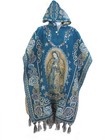 Mexican Virgen De Guadalupe Soft Poncho     Religious Design W  Hoodie