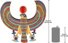 Design Toscano Horus Egyptian God Wall Sculpture Plaque Gold Falcon Deity Decor