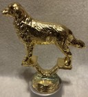 Vintage Golden Retriever Award Gold Tone Nos 4   