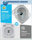 Camping Toilet Portable 5 3 Gal-premium Extended Diagonal  Gray 