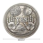 Yes No Challenge Coin Decision Maker Divination Coin silver  Silver