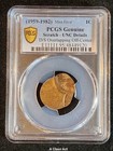 Error Lincoln Double Struck Off Center Overlapping Unc T6570