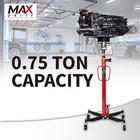 0 75 Ton Hydraulic Telescoping Transmission Jack  Adjustable Garage Lift Hoist