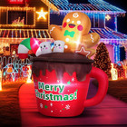 6ft Christmas Inflatables Outdoor Decorations  Gingerbread Christmas Inflatable
