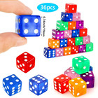 36 Pieces Casino Dice Set 19mm Large Dice Game Red Blue Pink Purple Orange