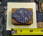 Antique Vtg Eagle Bird Letterpress Print Type Ornament Cut Stamp Block