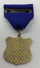 1970s Ladies Gymnastics Ribbon   Medal Award Usa Red White Blue Shield C5