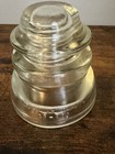 Hemingray No  42 Vintage Antique Clear Glass Insulator - Made In The Usa