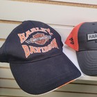 Harley Davidson Adjustable Baseball Caps Lot Of 3 Jamaica Dealer 