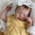 Zero Pam Full Silicone Baby Dolls Full Body Girl 18 Inch Realistic Reborn Baby D