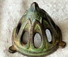 Art Deco Antique Cast Iron Vantine   s Incense Burner Old Metal Patina