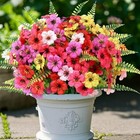 Artificial Flowers For Outdoors  12 Bundles Uv Resistant Fake Plants No Fade 