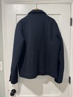 Vintage American Eagle Outfitters Men s 90  Wool Bomber Jacket Navy Blue Size Xl
