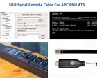 Shrj12t Usb C To Rj12 6p4c Rs232 Serial Cable For Apc Pdu Ats 1 8m