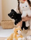 Black Kitten Cat 18 Inch Pillow Stuffed Animal Plush Toys Doll Kids Gifts