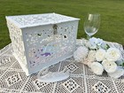 Wood Wedding Card Box With Lock Money Gift Box For Receptions   Celebrations