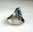 Vintage Sterling Silver Turquoise Southwestern Ring Etc9334