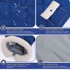 Dog Coat With Harness Reflective Jacket Blue Small Fleece Lined