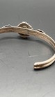 Vtg Native American Sterling Silver Turquoise Cuff Bracelet Navajo Indian Small