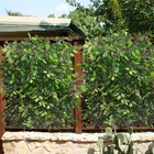 Gtidea 12 Pcs Ficus Tree Leaves Branches Artificial Greenery 12pcs  Green
