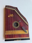 Antique American Wooden Mandolin Harp  Zither oscar Schmid With Sheet Music   