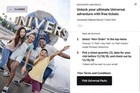 Two  2  Tickets Universal Orlando 1 Day Park-to-park Hopper  2 Parks