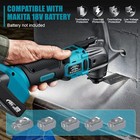 Electric Cordless Oscillating Multi Tool Kit For Makita 18v Battery 6 Speed blue