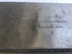 1951 American Embassy Oslo Norway Tinn Norge Hinged Wood-lined Pewter Box Named
