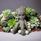 Miniature Fairy Garden Sitting Groot Figurine - Adorable Pvc Statue