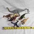 Dinosaur Figure Lot Safari Brand 6 Plastic Toy Dinos Apatosaurus Stegosaurus