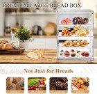 Pastry Display Case Bread Box Acrylic Case Donut Cake Pie Cabinet Dessert