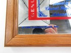 Vtg Budweiser Mirror Hanging Wall Sign 1990 Mancave Beer Liquor Bar Spellout