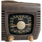 1941 Zenith Brown Bakelite Tube Radio Model 6d510 Vintage Rare For Restoration
