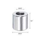 5pcs Stainless Steel Spacer 1 4  Bore X 1 2  Od X 1 2  Length Screw Standoff
