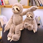 Large Realistic Three Toed Sloth Stuffed Plush Animal Toy Kids Birthday Gift