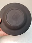 Vintage Wedgwood Black Jasperware Round Ashtray Neoclassical Trinket Dish-exc 