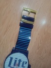 Vintage 6-foot Tall Miller Lite Beer Wall Watch Clock Sign Collectible 