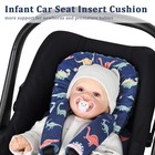 Infant Car Seat Insert Cushion  Super Soft Baby Car Seat Head Support   2 Str   