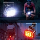 Bicycle Bike Lights Set Led Light Front Rear Lamp Usb Rechargeable Headlight