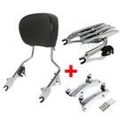 Backrest Sissy Bar Stealth Rack Docking Kit Fit For Harley Road Glide 2014-2024