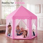  Princess Tent Girls Large Playhouse Kids Castle 02 Pink Tent With Play Mat