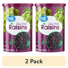  2 Pack  Great Value Sun-dried Raisins Canister  20 Oz  1lb 4oz  567g