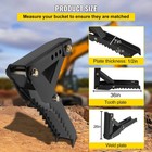 New Backhoe Excavator Thumb Attachments  36 Inch  Adjnewtable Extreme Weld On Ba